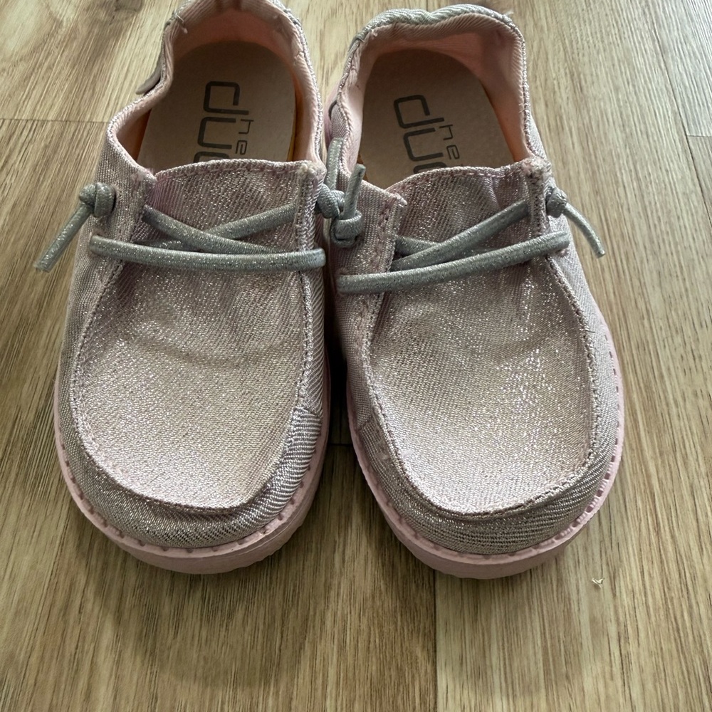 Hey Dude Kids' Shimmering Light Pink Moccasins